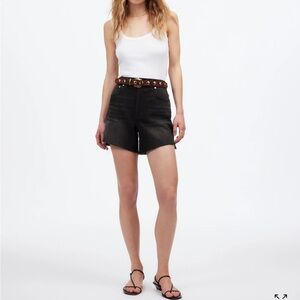 Madewell Black Jean Shorts perfect vintage mid length Jean short size 27